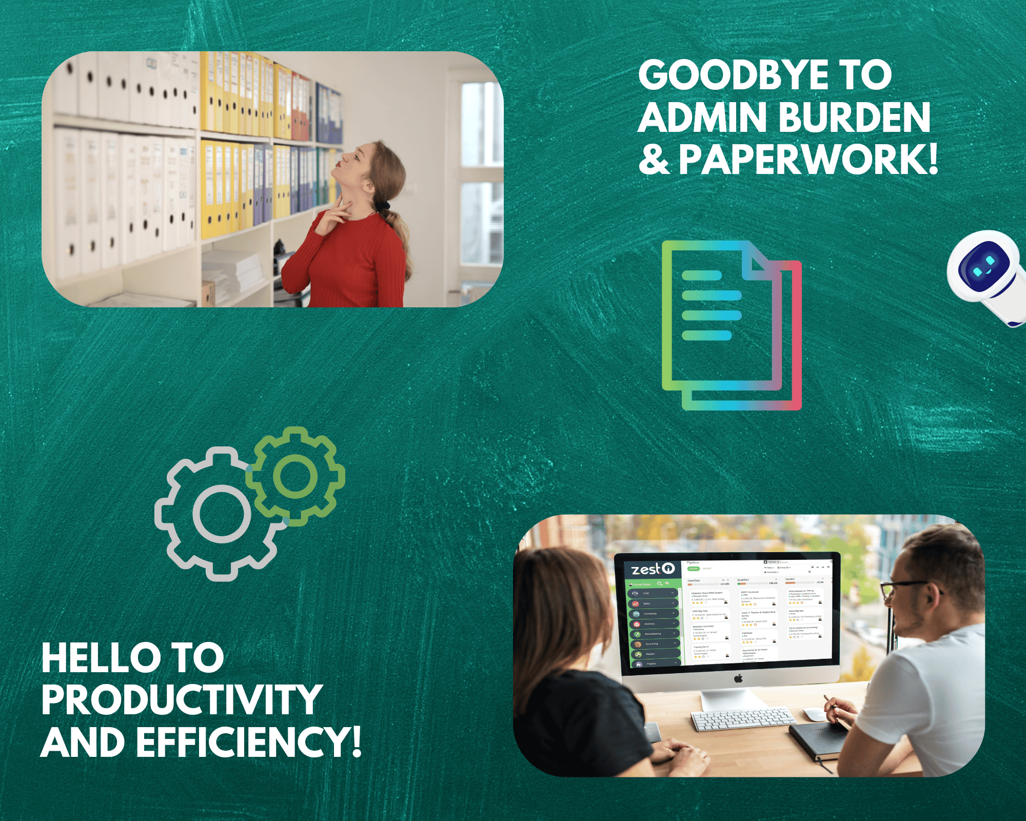 Reduce Paperwork Admin and Errors with ZEST Cloudsuite Reduce Paperwork Admin and Errors with ZEST Cloudsuite